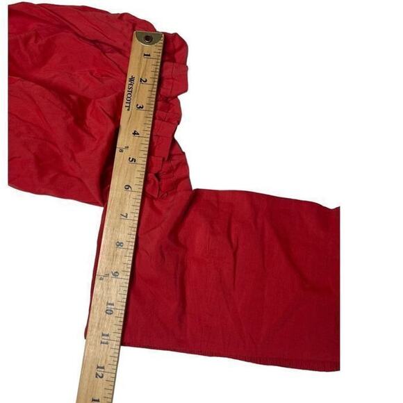 WeWoreWhat Solid Obe Ruby Coco Crop Top Blouse X Large New - Picture 5 of 14